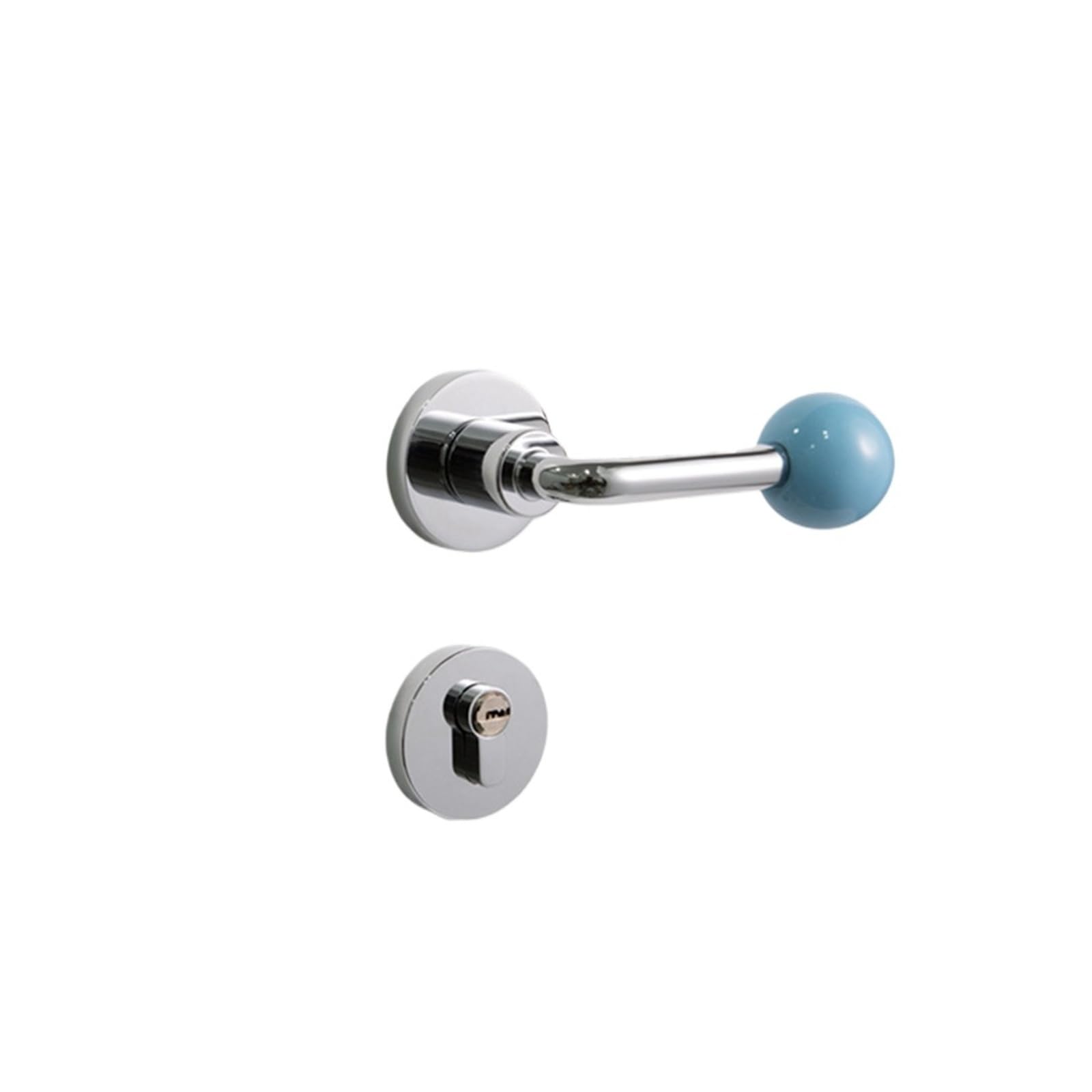 FBXRXZFPJ Zinc Alloy Bedroom Door Lock knob Furniture Handle(BL-168-4,No Key-for Toilet)