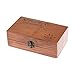 70 Pcs Wooden Rubber Stamps Number and Alphabet Letter Wood Rubber Stamps Set Wooden Rubber Number Letter, Stamper Seal Set with Wooden Box Vintage DIY