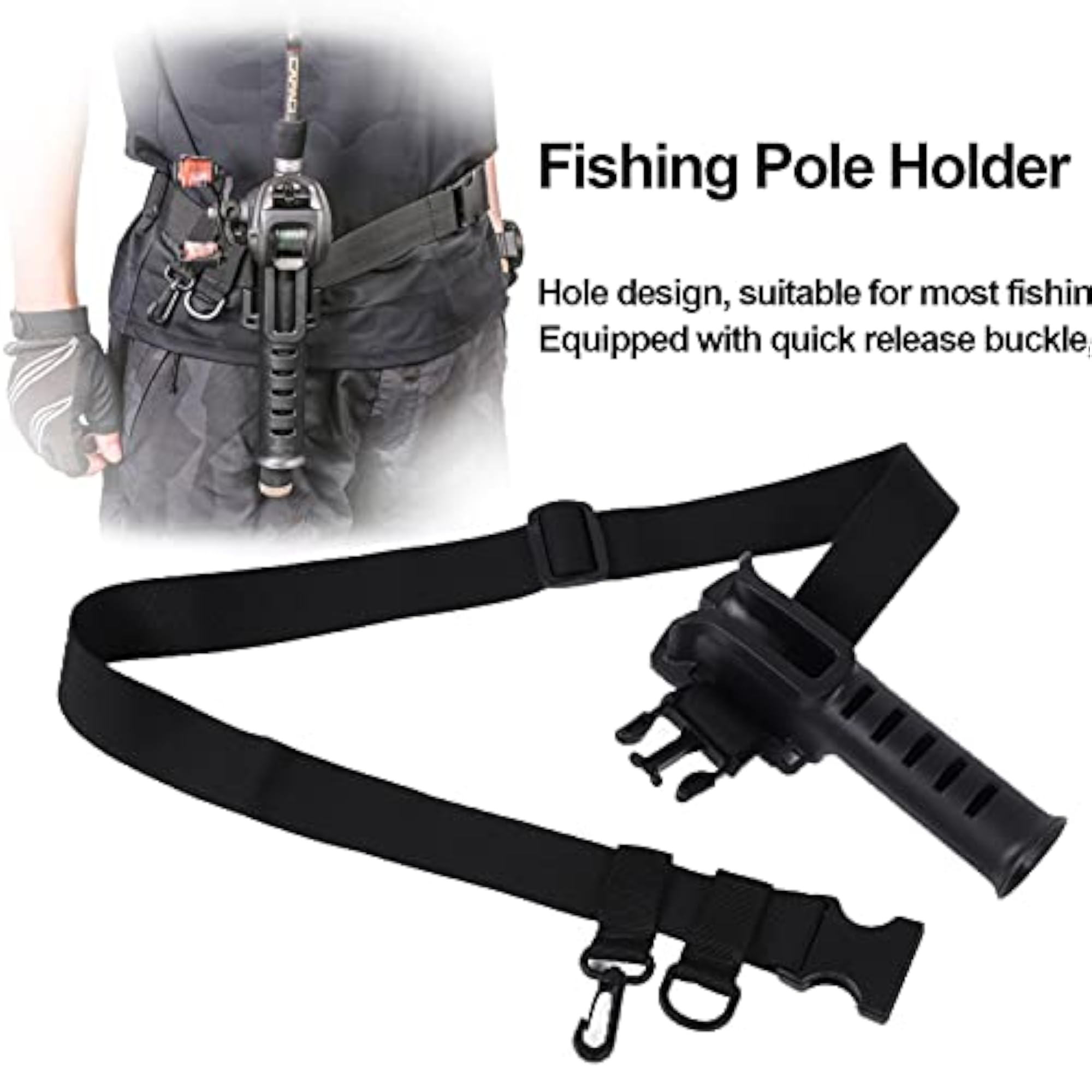 Fishing Belt with Quick Release Buckle Design, Outdoor Gear