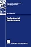 Kreditprüfung bei Bauunternehmen (Baubetriebswirtschaftslehre und Infrastrukturmanagement)