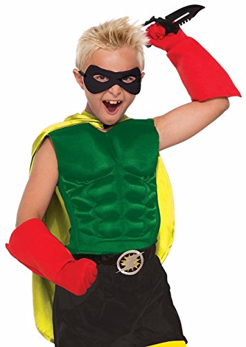 Pecho Musculoso para Disfraz de Niño Superhéroe Verde