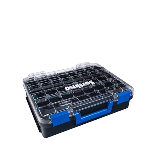 Sortimo T-BOXX 330 – Leere Sortierbox für individuelle Bestückung – Transparenter Deckel für schnellen Überblick – Leicht, robust & stapelbar – Kompatibel mit Insetboxen & Fahrzeugeinrichtung