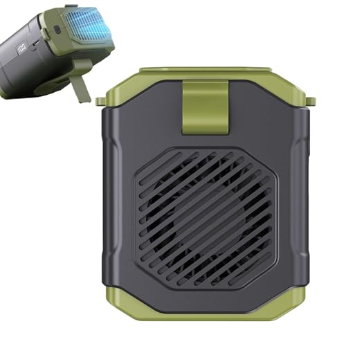 Generico Abanico de vida | Ventilador refrescante con linterna, dispositivo refrescante con linterna para correr, senderismo, camping, viajes, deportes, playa, obras