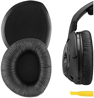 Geekria QuickFit Leatherette Ear Pads for Sennheiser RS160, HDR160, RS170, HDR170, RS180, RS185 RS195 Headphones Earpads, Headset Ear Cushion Repair Parts (No Baseplates)
