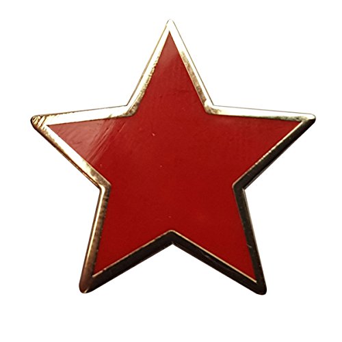 Pin de estrella roja lisa Cover