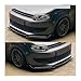 VVZFLWCN Front Bumper Lip Spoiler Splitter Diffuser Cover Guard Compatible with Polo MK5 6R 6C MPI Tsi Hatchback Basic 2009-2017 Bodykits Tuning(10-13 Gloss Black)