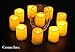 Flameless Votive Candles with Remote Control and Timer Bulk Set of 10 Tealight Candles/Realistic Outdoor Flickering Battery Operated LED Tea Lights (Batteries Included) 200Hours
