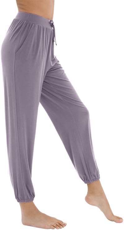 WiWi Pajama Pants for Women Lounge Super Soft Joggers Yoga Viscose from Bamboo Bottoms Cooling Pajamas Pant Sweatpants S-4X