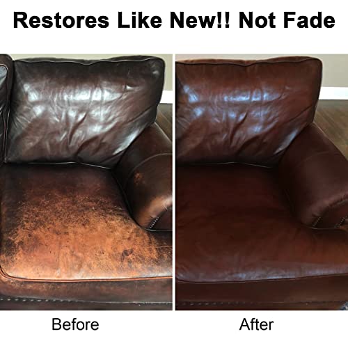 image for drtulz Dark Brown Leather Recoloring Balm, Leather Repair Kit for Furn