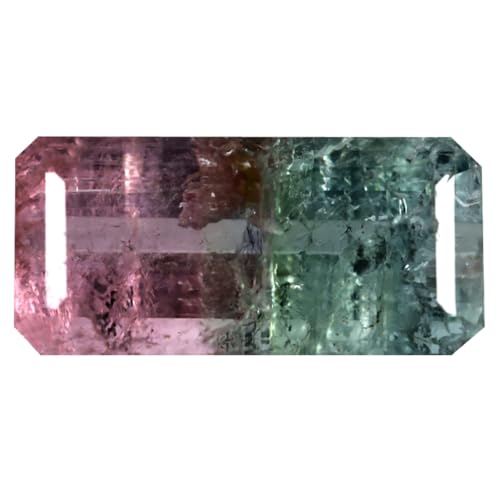 Tourmaline pastèque véritable non chauffée 3.86 ct de qualité gemme rare pour haute joaillerie