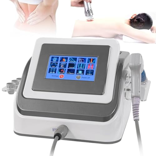 Focused Shockwave Therapy Machine, Extracorporeal Shock Wave Therapy Machine with 5 Working Probes, 1-22 Hz Working Frequency for Relieving Joint Pain Grey miniatura 1