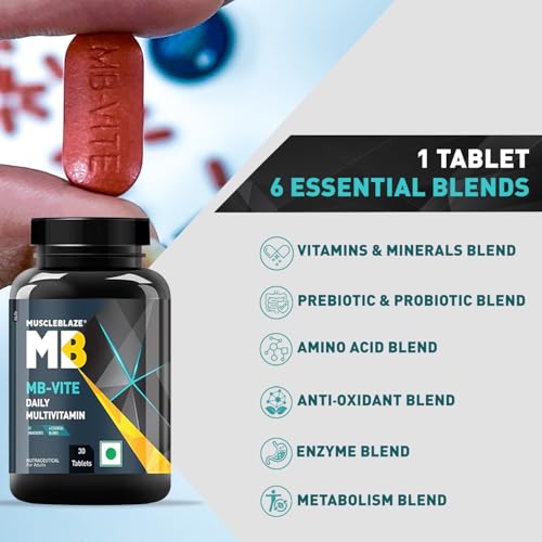 MuscleBlaze MB-Vite Daily Multivitamin, 30 Tablets - Image 7
