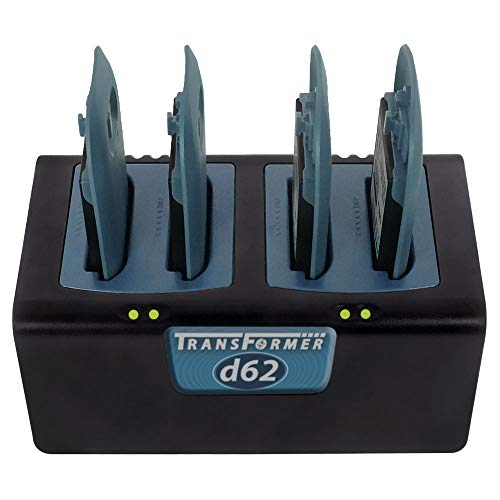Transformer 4-Bay Battery Charger for Ascom d62 and i62 Batteries. Power Supply Included