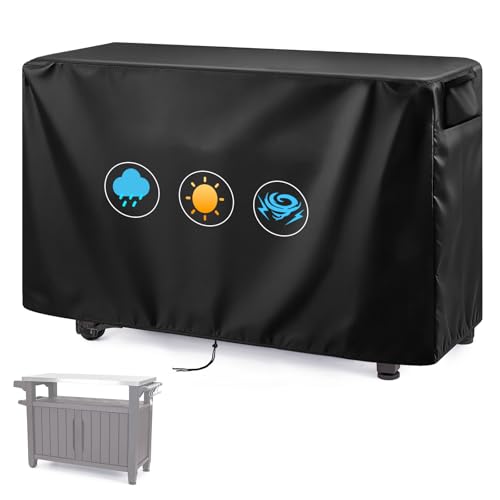 Andacar Outdoor Prep Table Cover 52" for Keter Unity XL Portable Table Bar