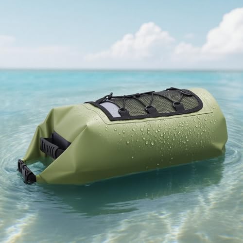 Bolsa seca, mochila flotante de 30L, bolsa de viaje grande con cierre enrollable y correas para hombres y mujeres, bolsa de viaje para actividades al aire libre como navegación, kayak, pesca, senderismo y rafting miniatura 7