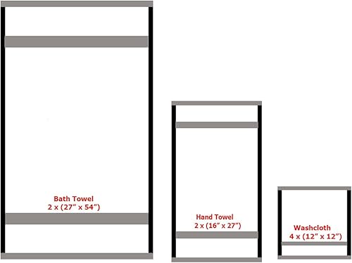 Miniatura 3 de Juego de toallas de baño de algodón de gran tamaño, color lima, juego de 8