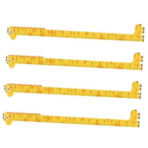PAMINGONO Pegatinas de Pared Tabla de Altura Infantil Autoadhesivas 4 Piezas Medición de Altura para Decoración para Habitación Infantil y Guardería Removibles y Fáciles de Pegar