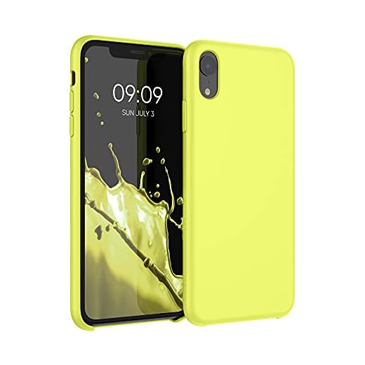 kwmobile Apple iPhone XR Cover - Custodia per Apple iPhone XR in Silicone TPU - Back Case Cellulare Giallo Pera