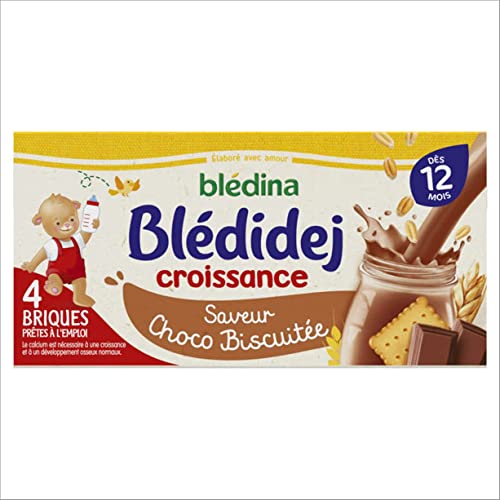 Blédina - Blédidej Croissance Choco biscuité 4x 250ml dès 12 mois