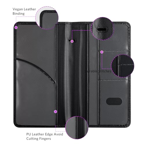 Image of CoBak Car Registration and Insurance Holder | Vehicle Glove Box Organizer, Auto Truck Compartment Document Case with Magnetic Closure for Insurance & Driver License