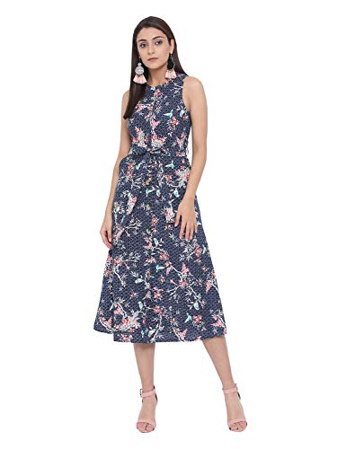 Image of oxolloxo Women's Cotton Tunic Knee-Length Dress