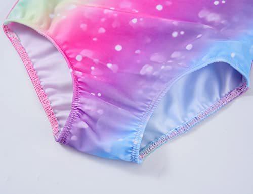 Image of TENVDA Girls One Piece Swimsuits Sport Halter Swimwear Beach Bathing Suit