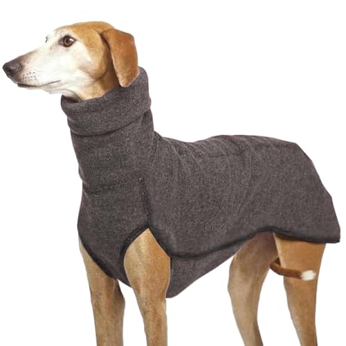Jersey de forro polar de galgos, camisa de cuello alto, abrigo Whippet, chaleco de forro polar para perro, suéter cálido para mascotas, sudadera cálida para otoño e invierno