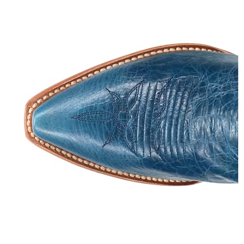 Dan Post Boots Womens Katy Embroidered Snip Toe Pull On Casual Boots Mid Calf Low Heel 1-2" - Brown4