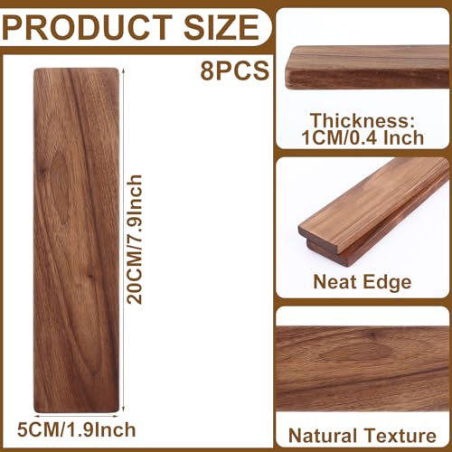 Bois brut de noyer noir 20cm planches rectangulaires stables pour gravure réussie - 3