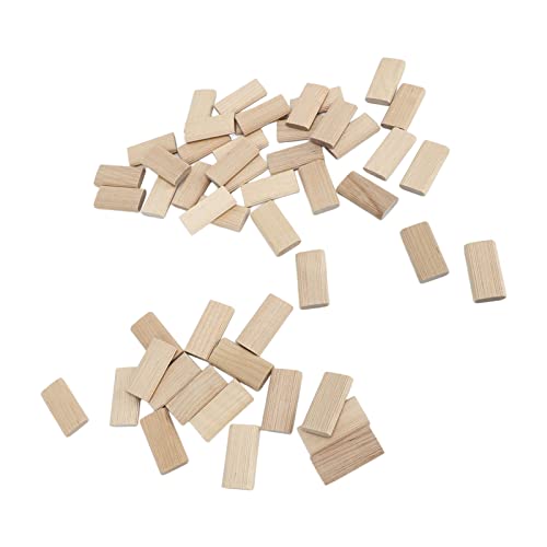 Srliya 50 piezas de tarugos de madera para carpintería miniatura 3