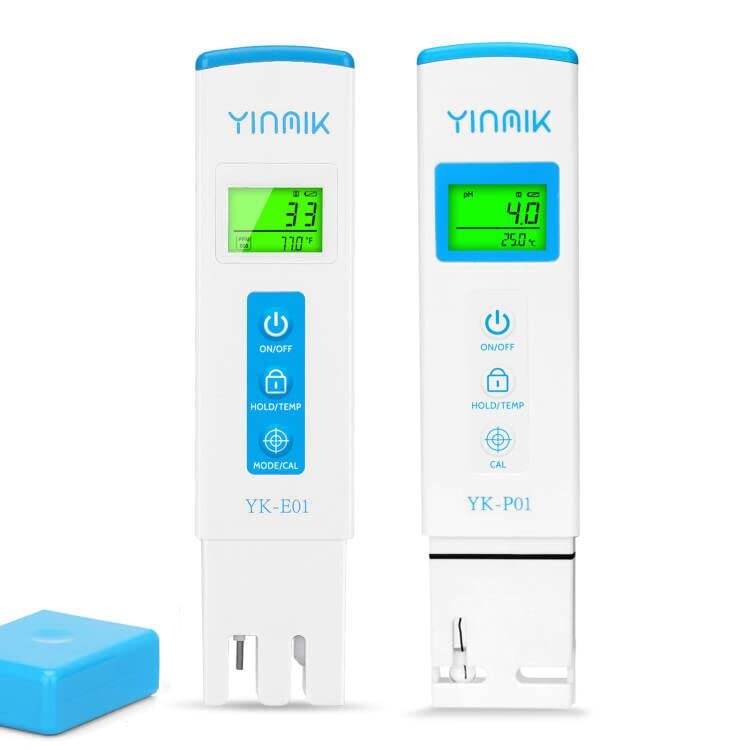 YINMIK Digitales pH Messgerät und TDS Tester Set, 3 in 1 PPM TDS EC Temperatur Messgerät für Trinkwasser, Hochpräziser pH Tester vom Stifttyp für Aquarium, Hydrokultur, Pool, Brauen