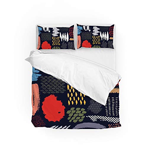 Housse de couette 100 % polyester parure de lit 3 pièces lit jumeau - 2