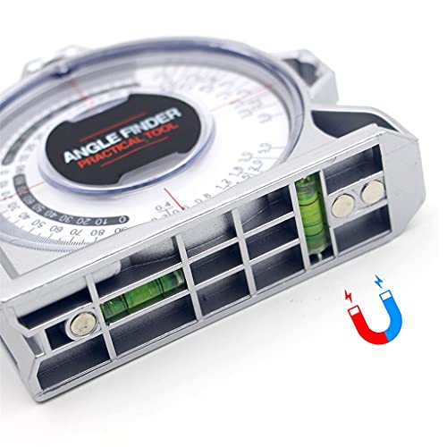 Medidor de ángulo digital con base y regla métrica miniatura 4