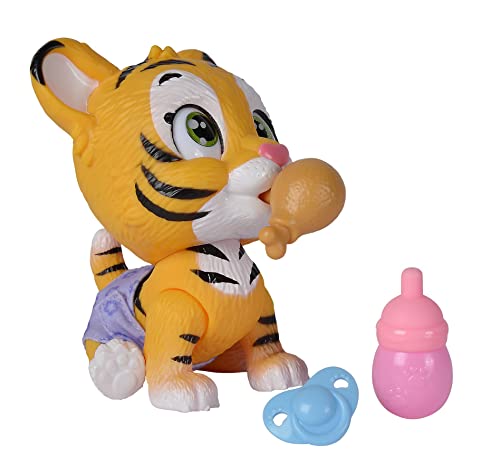 Simba - Pamper Petz Tigre- Mascota con Función de Huella Mágica, Beber y Hacer Pipí, Adecuado a Partir de 3 Años (105953575)