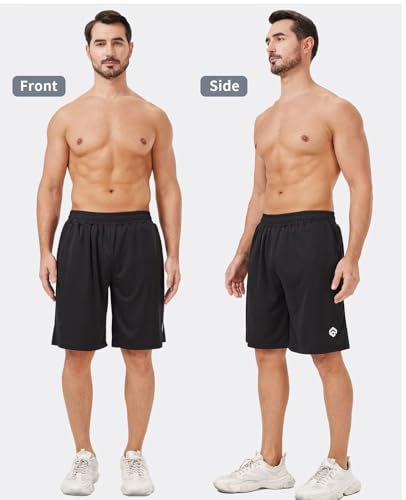5 Pack Mens Shorts Casual with Pockets,Mens Athletic Shorts 9''Quick Dry Basketball Shorts Men for Gym Running2