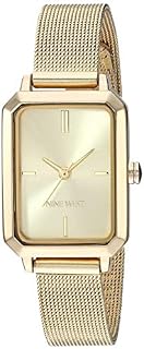 Nine West Women's Gold-Tone Mesh Bracelet Watch, NW/2342CHGP