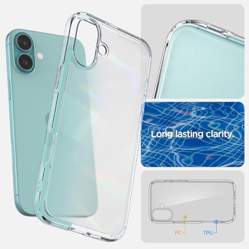 Image of Spigen for iPhone 16 Plus Case, Ultra Hybrid [No Magnet Ring][Anti-Yellowing] - Frost Clear