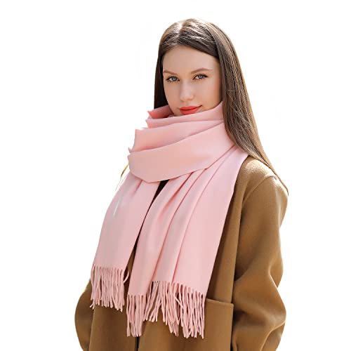 MASADA Damen Winterschal warmer und weicher Schal - Altrosa