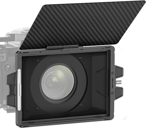 NEEWER Mini Matte Box avec Un Plateau de 4 'x 5,65',Un Drapeau en Fibre de Carbone,4 adaptateurs de Bague d'objectif Circulaire(67/72/77/82mm),Compatible avec SmallRig/K&F/TIFFEN Filtre,PG002