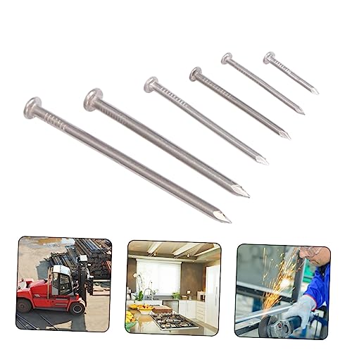 ULTECHNOVO 460pcs Clavos de acero inoxidable con cabeza plana para carpintería y trabajos en madera miniatura 2