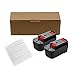 Enermall 2Pack 6.0Ah OP40601 Replacement for Ryobi 40V Battery Compatible with Ryobi 40 Volt Battery Lithium OP4040 OP40401 OP4026 OP40261 OP4050 OP40201 Compatible with 40V Battery Power Tools (Red)