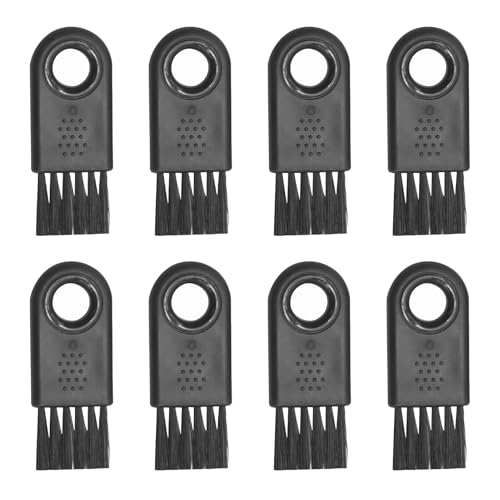 8 Stück Reinigungspinsel,Rasierer Reinigungsbürste Schwarz,Haarbürste Reinigungsbürsten Set,Kunststoff Weiche Borsten Mini Bürste,Elektrischer Rasierkopf für die Reinigung des Bartes