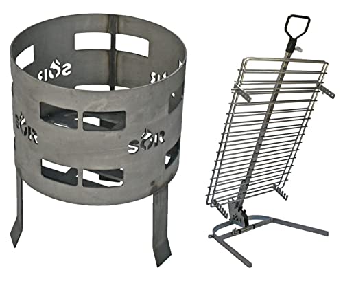 Kit premium de parrilla de hierro argentino asado brasero parrilla + parrilla argentina pesada/parrilla estaca barbacoa asado asador //