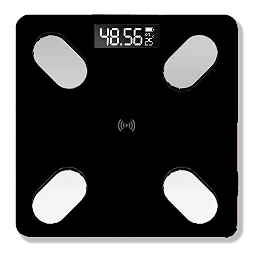 Personenwaage, Körperwaage Digitalwaage Körperfett Elektronische Waage Wiegegewicht USB Wiederaufladbare Smart-Waage 59 Artikel Daten
