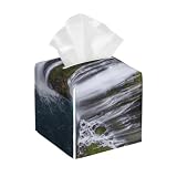 Premium Pu Leather & Durable Construction​：Crafted With High-Quality Faux Leather And Sturdy Mdf Base, This Tissue Box Cover Resists Wear While Adding Luxury To Any Space. The Non-Slip Velcro-Secured Bottom Keeps It Stable During Use, Preventing Fall...