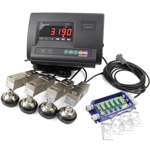 Livestock Scales for Pigs, 5000Lbs Livestock Scale Kit Animal Floor Scales High Precision Indicator Load Cell Scale Floor Scale Kit with Junction Box Animal Scale Kit for Cattle Pig Sheep