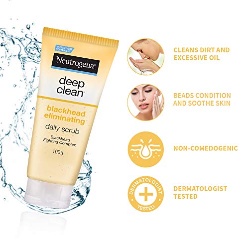 Neutrogena Deep Clean Scrub Blackhead Eliminating Daily Scrub For Face, 100g - Image 6