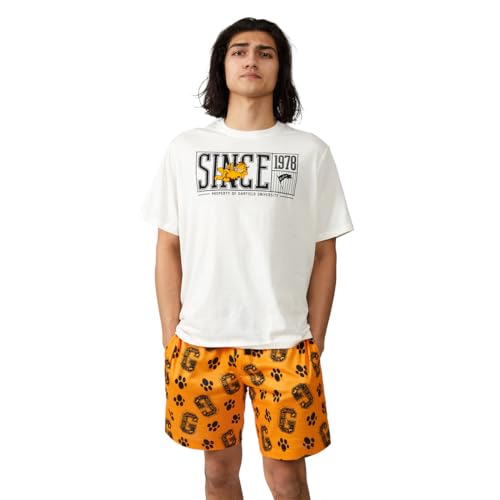 Bioworld Garfield University Since 1978 Men's 2-Pack T-Shirt & Lounge Shorts Sleep Set4