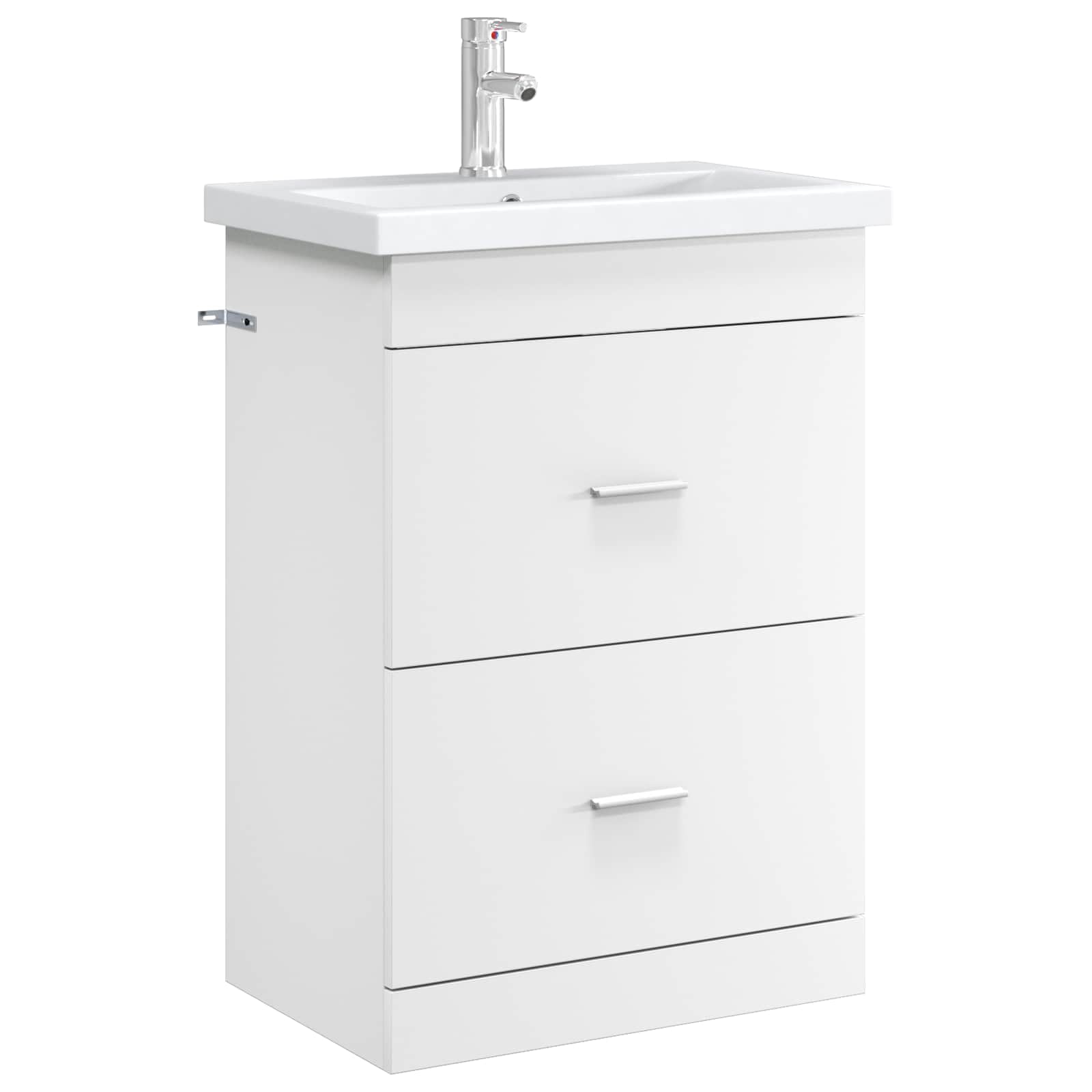 Mobiletto Bagno Sotto Lavabo Bianco 56 x 37,5 x 81 cm