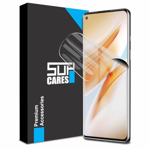 Image of SupCares TPU Unbreakable Membrane Screen Protector for OnePlus 8 (6.55 Inch) With Easy Self Installation Kit | Fingerprint Working | Edge to Edge Coverage